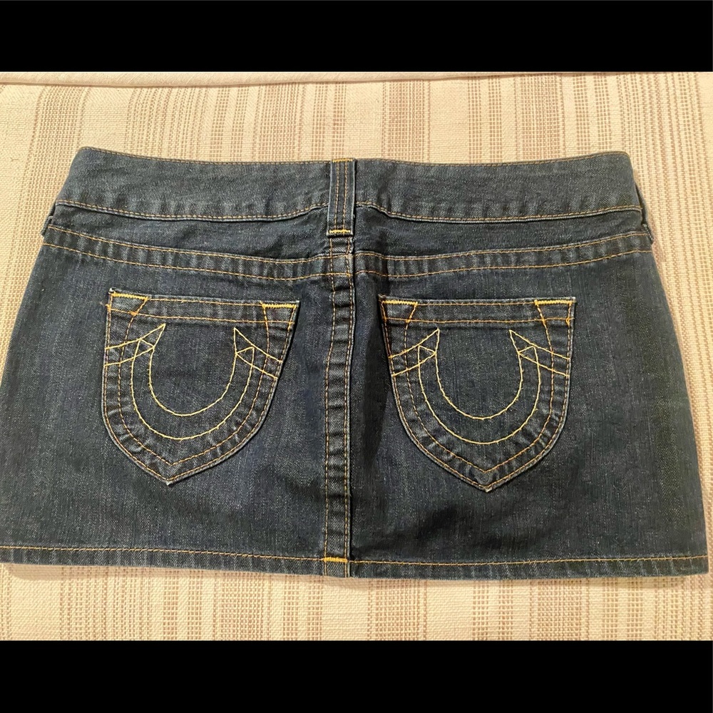 True Religion denim mini skirt Sz 28